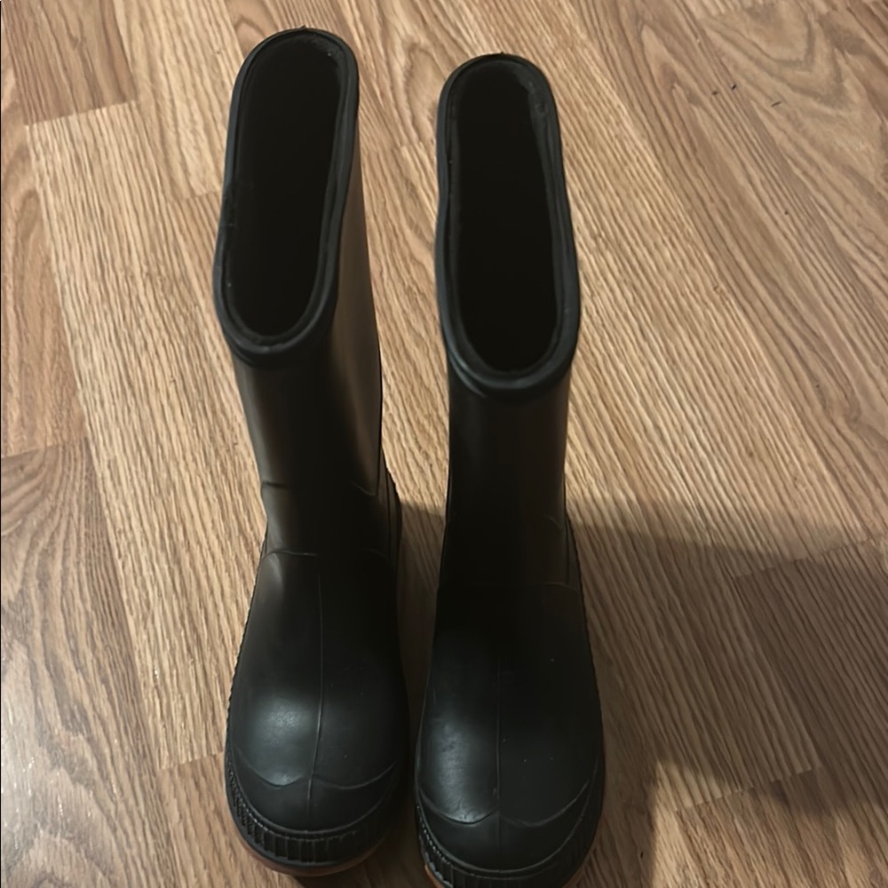 Kids Black Rain & Snow Boots